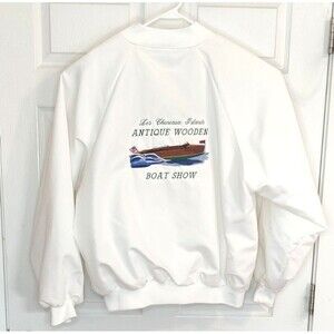 Vtg Hartwell Jacket Mens 2XL Les Cheneaux Islands Antique Boat Show  90s-Rare